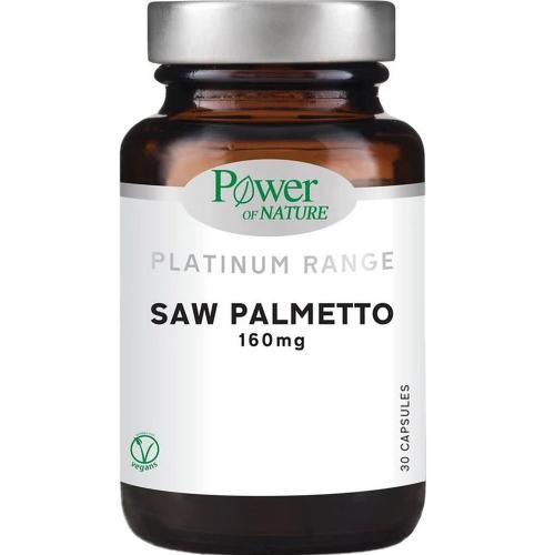 Power of Nature Platinum Range Saw Palmetto 160mg Συμπλήρωμα Διατροφής με Saw Palmetto για την Υγιή Λειτουργία του Προστάτη 30caps